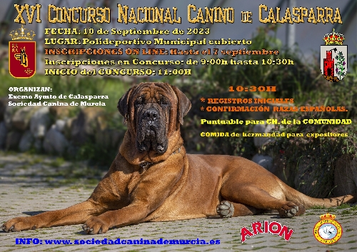 Contact: CONCURSO CANINO NACIONAL DE CALASPARRA